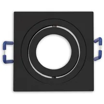 ISOLED Einbaurahmen für MR11/GU10 Mini Spots 3er Pack eckig schwarz Aluminium IP65