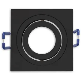 ISOLED Einbaurahmen für MR11/GU10 Mini Spots 3er Pack eckig schwarz Aluminium IP65