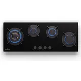 Klarstein Gaskocher 4 Flammig, Einbau-Gaskocher für Innenbereich & Wohnmobil, 8600W Edelstahl-Gaskocher, 4 Flammen Gaskocher, Gasherde mit Snapjet-brenner, Moderner Einbau Gasherd, Lpg Gas Herd