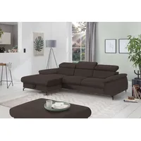 Cotta Ecksofa »Kitty L-Form«, Modern, L-Form, Bodenfreiheit 12,5 cm braun