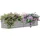 Outsunny Hochbeet Metall 150 x 62 x 30 cm Silber