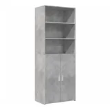 vidaXL Highboard Betongrau 70x42,5x185 cm Holzwerkstoff