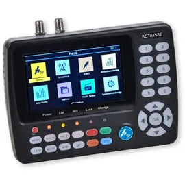 Summit Digital Summit SCT 845 Satelliten Messgerät I Sat Finder für DVB-S/S2, DVB-T/T2 & DVB-C I Digitales Messgerät mit 4,3" TFT LCD Display I inkl. Steckernetzteil, AV-Kabel