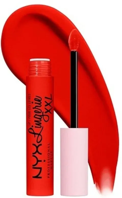 Professionelles Make-up Lip Lingerie XXL Matt Flüssiglippenstift On Fuego 27 Feuerrot