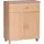 FineBuy Schuhkommode 60 x 75 x 30 cm mit Schublade / Buche Optik