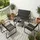 home collective Gartenlounge-Set Loungeset schwarz