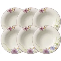 Villeroy & Boch Suppenteller Mariefleur Basic ø 23 cm 6er Set Weiß
