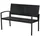 Outsunny Gartenbank 122 x 60 x 87 cm Schwarz