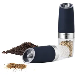 STEAK CHAMP Pfeffermühle mit Kippsensor und LED Licht - Keramikmahlwerk
