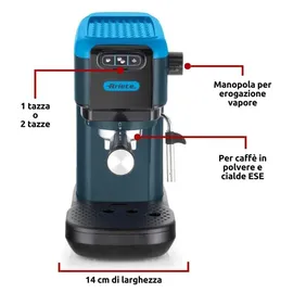 Ariete Siebträgermaschine blau