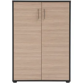 MÖBELPARTNER Metz Aktenschrank 80,1 x 38,2 x 113,4 cm Silber