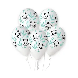 Ballon 33 cm 5 Stück - Panda & Bamboo