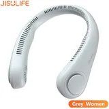 Lüfterblattloser Nackenventilator, 3 Geschwindigkeitsstufen, Geräuscharm, 4000-mah-akku, Usb-c-anschluss, 360°-belüftung