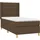vidaXL Boxspringbett 100 x 200 cm Dunkelbraun
