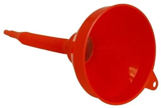 Trichter 235 mm mit abnehmbaren Auslauf rot