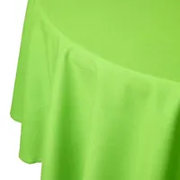 Homescapes Tischdecke aus 100% Baumwolle 180 cm, rund, limette