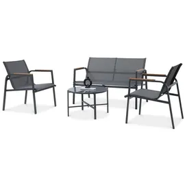 beautysofa THAITI Set 4-tlg. Dunkelgrau