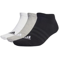 Adidas Adidas, Cushioned Low-Cut Socks 3 Pairs, Socken, Mittel Graue /Weiß/Schwarz, S, Unisex-Adult