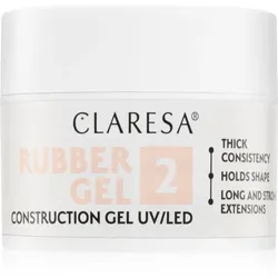 Claresa Rubber Gel Construction Gel UV/LED Gel-Lack für verlängerte Fingernägel Farbton 02 45 g