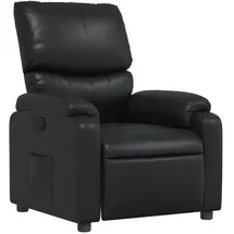 vidaXL Relaxsessel mit Liegefunktion Kunstleder 99 x 99 x 99 cm Schwarz