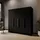 WFL GROUP Drehtürenschrank Mono Bis 200 x 200 x 51 cm Schwarz