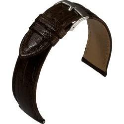 Eulit Eidechsenleder Teju-Eidechse 14mm" E57589114272" - dunkelbraun