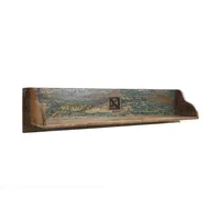 Massivmoebel24 Wandregal 116 x 24 x 22 cm Mehrfarbig