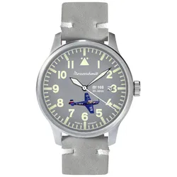 Messerschmitt ME-42BF108L Herren-Fliegeruhr Quarz Grau