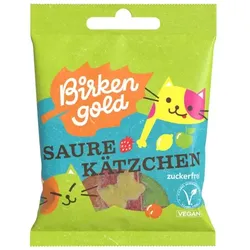 Birkengold Saure Kätzchen ohne Gelatine - zuckerfrei