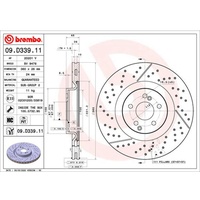 Brembo Bremsscheibe 09.D339.11