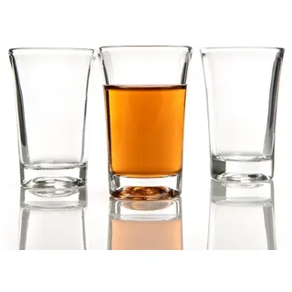 BigDean 48 Schnapsgläser 4cl spülmaschinenfest lebensmittelecht - robuste Shotgläser aus Glas für Schnäpse, Wodka, Ouzo, Sambuca, Tequila