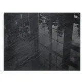 Tulup Kaminbodenplatte Glas 80 x 60 x 0,4 cm Schwarz