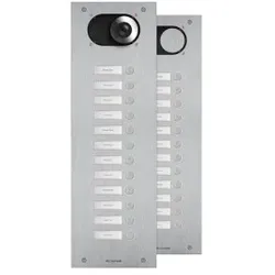 Comelit IX0112 Frontplatte Switch, 12 Teilnehmer, 1-reihig, V4A