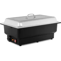 Royal Catering Warmhaltebehälter RCCD-1/1-100-KS-E, Warmhalteplatte, Schwarz, Silber