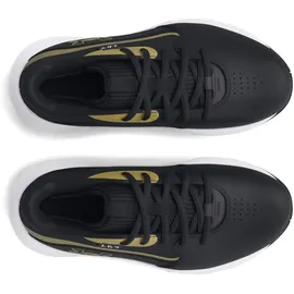 Under Armour PS Lockdown 7 Basketballschuhe Kinder 001 - black/black/metallic gold 29.5