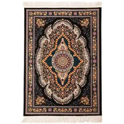 Morgenland Orientteppich - Amira - schwarz - 150 x 100 cm - rechteckig