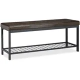 Relaxdays Schuhbank 10023311_93 schwarz, braun Metall 115,0 cm