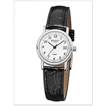 REGENT Damenarmbanduhr Leder F827 - Schwarz