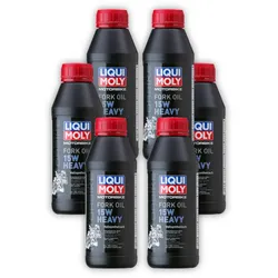 6x 500ml LIQUI MOLY 1524 Gabelöl Motorbike Fork Oil 15W heavy Stoßdämpfer