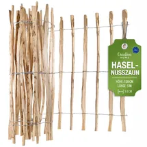 Creative Home Staketenzaun 500 x 120 cm Haselnuss