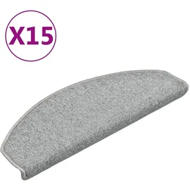 vidaXL Stufenmatte 65 x 24 cm Hellgrau