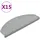 vidaXL Stufenmatte 65 x 24 cm Hellgrau