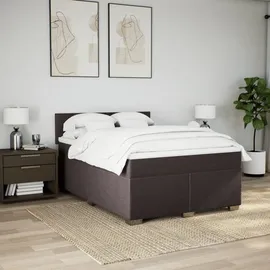 vidaXL Boxspringbett 140 x 200 cm Dunkelbraun