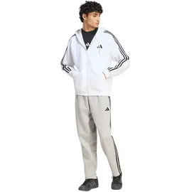 adidas Essentials 3-Streifen Kapuzenjacke Herren Weiß/Schwarz S