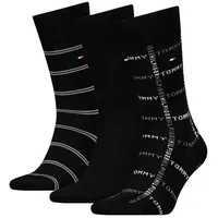 Tommy Hilfiger Socken, (Packung, 3 Paar), mit Logostickerei, schwarz