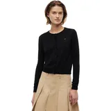 Tommy Hilfiger TJW ESSENTIAL CREW NECK CARDIGAN Schwarz XS
