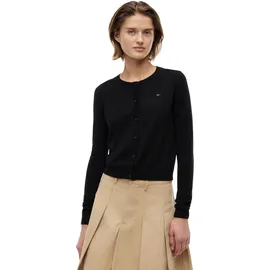 Tommy Hilfiger TJW ESSENTIAL CREW NECK CARDIGAN Schwarz XS