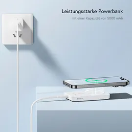 Baseus Powerbank – für iPhone 5 - 16 und iPad Modelle, Hochleistungs-Powerbank, 5000mAh