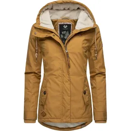 Ragwear Damen warme kurze Winterjacke mit Kapuze Monade Intl Camel22 Gr. XL - XL
