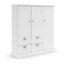 OTTO home Wäscheschrank Motala 122 x 130 x 35 cm Weiß
